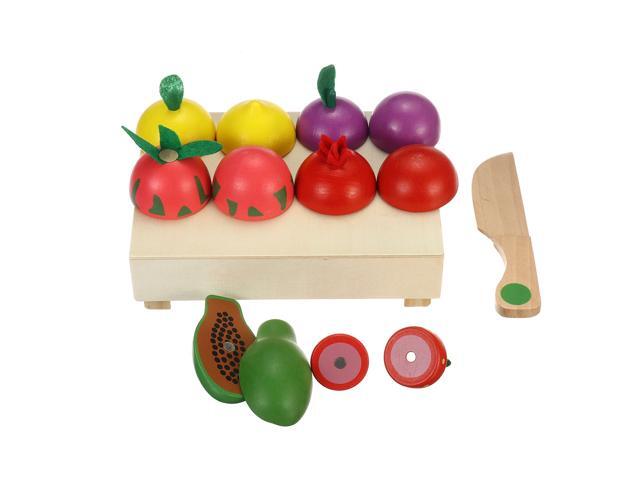 Children Wooden Food Kitchen Pretend Clay Fruit Veg Bread Set Toys for Kid Early Education Toy-Type B