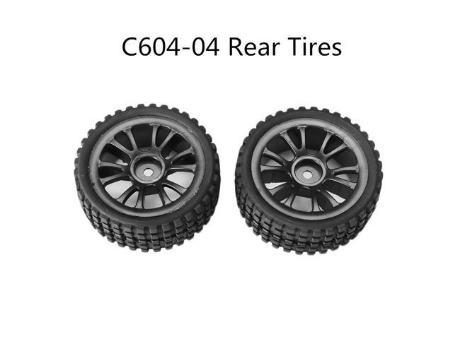 HT C601 C602 C603 C604 C605 1/16 RC Car Spare Front/Rear Tires Wheels C604-03/04 Vehicle Models Parts-Rear