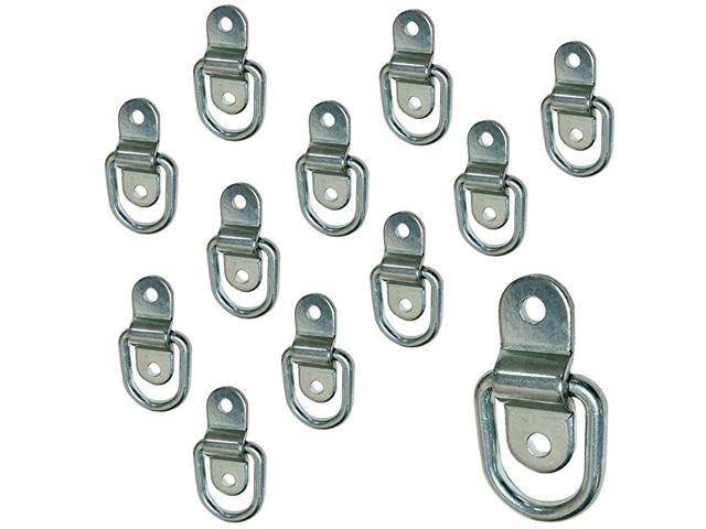 Steel D-ring Tiedowns 3500 lb Cap Tie Down Anchors - 12 Pack