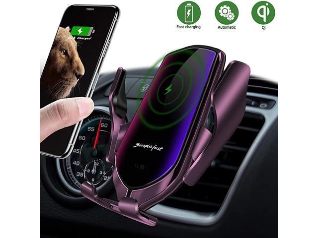 HH R2 Wireless Car Charger Mount Auto-Clamping Air Vent Car Phone Holder Qi Fast Car Charging Compatible iPhone 12/12Pro/11/11 Pro/XS Max/X/8/8+