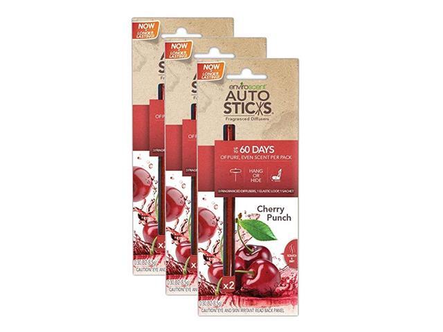 Auto Sticks Natural Car Air Fresheners 3-Pack with 6 Sticks (Coastal Storm)