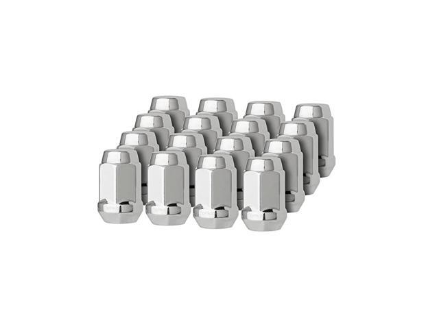Chrome 12x15 Closed End Bulge Acorn Lug Nuts - Cone Seat - 19mm Hex