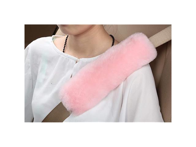 Pack of 2 pcs] High-Density Wool Auto Seat Belt Cover for Adult Youth Kid Toddlers -Soft Warm Car Truck SUV Camera Backpack Strap Shoulder Pad