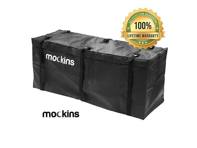 Waterproof Cargo Carrier Bag 57' L X 19' W X 24' H The Hitch Rack Cargo Bag is Made from Heavy Duty Abrasion Resistant Vinyl with 155 Cu ft