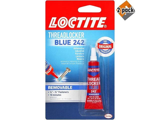 Heavy Duty Threadlocker 02 oz Blue 242 Single 2 Pack
