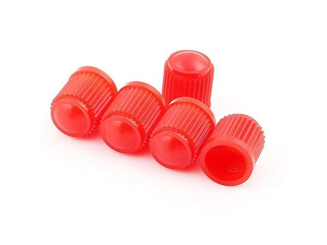 Green Plastic Valve Cap for Kinds of Cars Trucks Bikes Scharder Valve Hard Valve Cap Help Prevent Air Leakage(Pack of 5pcs)