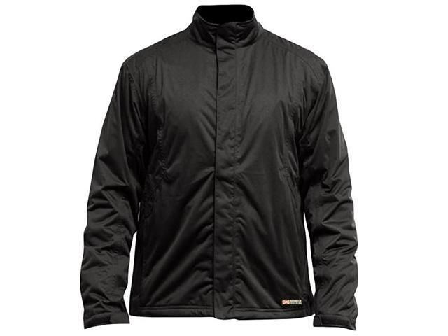 Men's Balmore Heated Rain Jacket (Black X-Large)