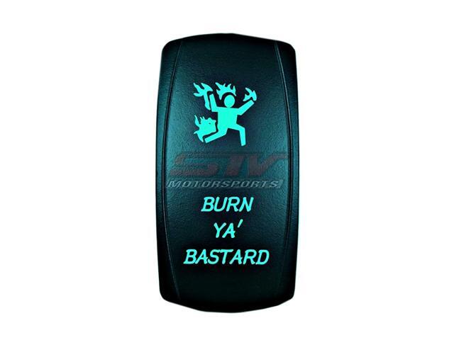 5 Pin Laser Automotive Rocker Switches On/Off LED Light 12V 20A - Interior Accessories for Car Truck UTV ATV Utility and Off-Road Vehicles