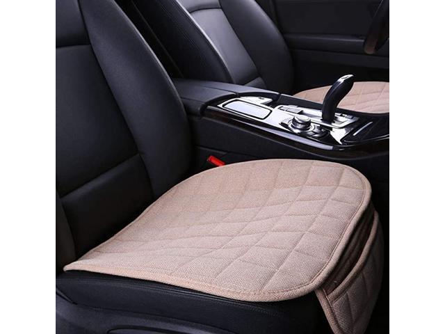 Ice Satin Blue Car Seat Covers Buckwheat Hull Car Seat Cushion Pad Universal Bottom Seat Covers for Car Truck SUV Van MPV