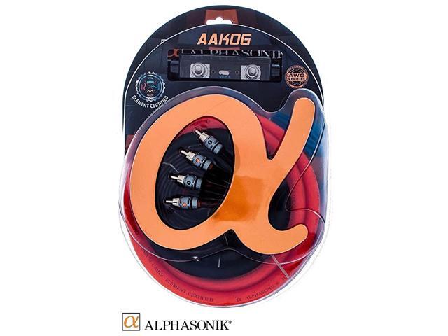 AAK0G Premium 0-Gauge Complete Car Amplifier Installation Kit Hyper-Flex Power Ground Speaker Wire RCA Cable - Exceeds AWG (American Wire Gauge)