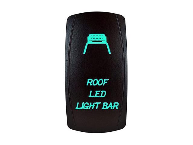 5 Pin Laser Automotive Rocker Switches On/Off LED Light 12V 20A - Interior Accessories for Car Truck UTV ATV Utility and Off-Road Vehicles
