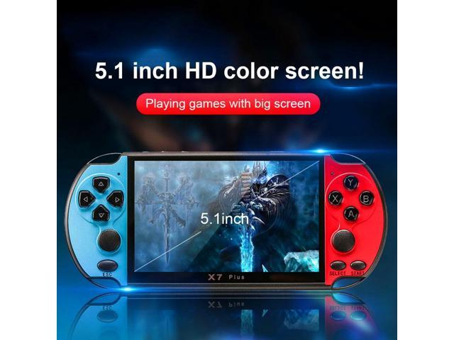 Fashion Dual Joystick 51inch X7 PLUS Handheld Game Players 8GB Memory MP5 Video Game Console 500 Kinds Multimedia Classic Games