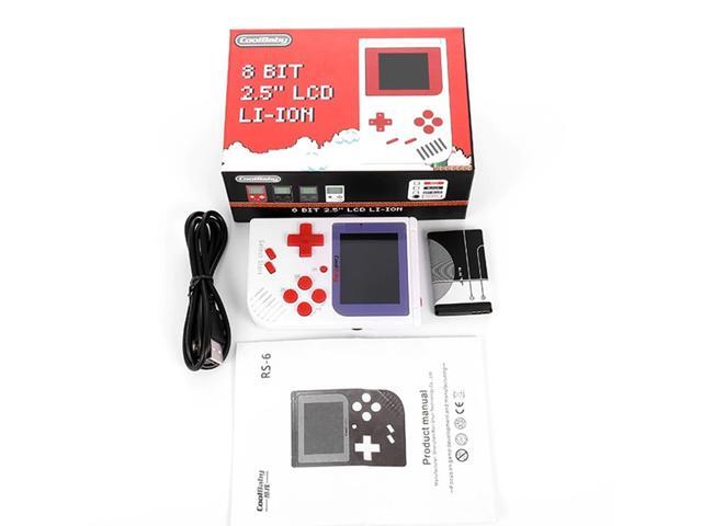 Pop Pop RS-6 Retro Mini Handheld Game Console 8 Bit 20 Inch Color Children Game Player Built-in 129Games Fast Ship
