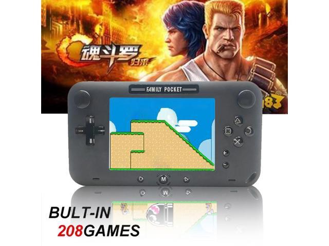 Pop Pop Portable Handheld Retro Game Players 4 Inch Colorful Screen Support TF Card Game Console Built-in 208 Classic Games