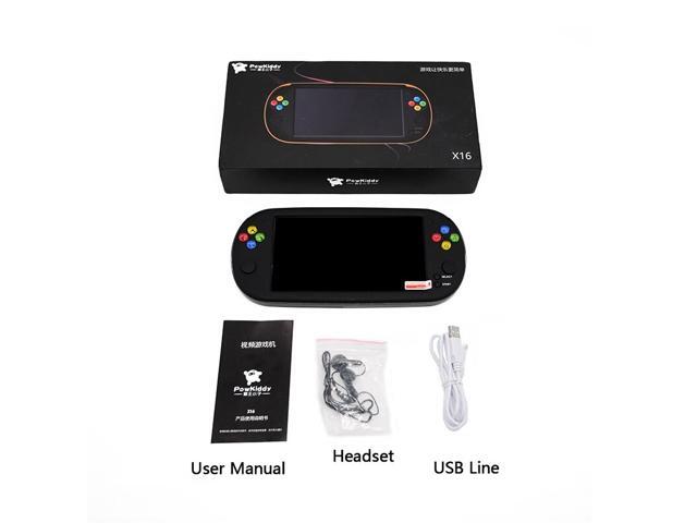 Pop Pop 7 Inch Portable Game Console Handheld With 1500 Free Retro Mini Games For Neogeo Arcade Video Game 16 Bit Console