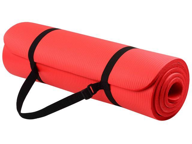 BalanceFrom GoYoga All-Purpose 1/2-Inch Extra Thick High Density Anti-Tear Exercise Yoga Mat with Carrying Strap