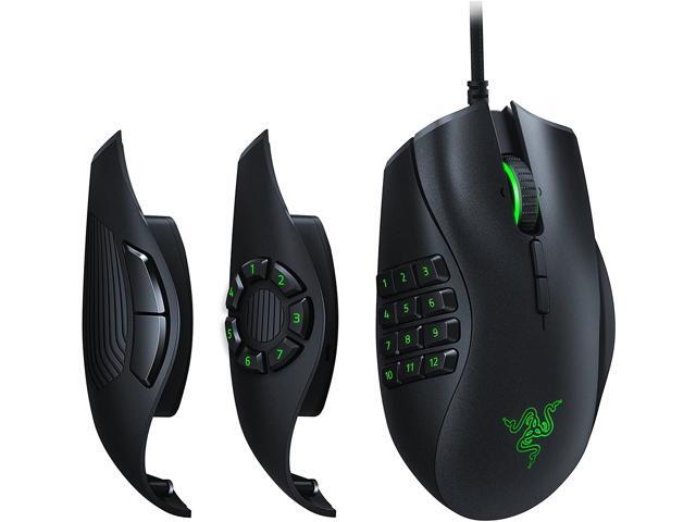 Razer Naga Trinity Gaming Mouse: 16000 DPI Optical Sensor - Chroma RGB Lighting - Interchangeable Side Plate w/ 2 7 12 Button Configurations