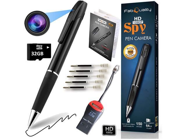 Spy Camera Pen 1080P HD Recording (with 32 GB Memory Card) - Spy Pen Camera Hidden Camera Pen - Mini Spy Hidden Camera Spy Cam with Small Camera
