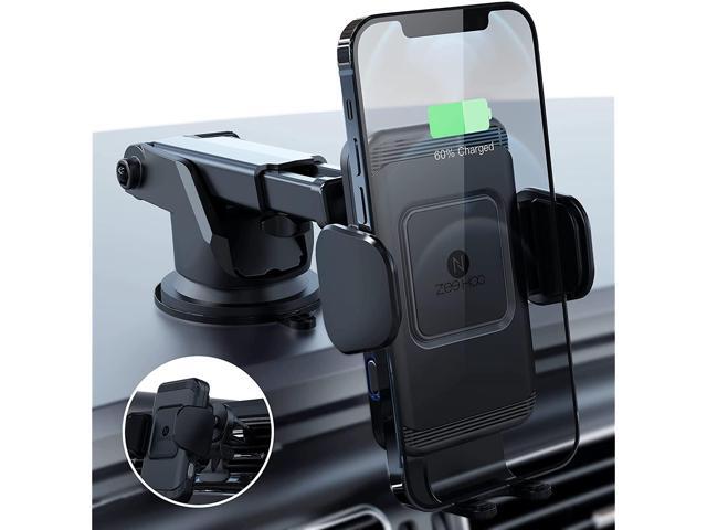 ZeeHoo Wireless Car Charger10W Qi Fast Charging Auto-Clamping Car Mount Windshield Dash Air Vent Phone Holder Compatible iPhone 11/11 Pro/11 Pro