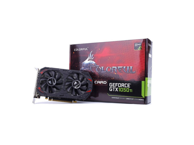 Colorful GeForce GTX 1050 Ti 4GB GDDR5 128 Bit Gaming Graphics Card PCI Express 30 16XWith Twin Cooling Fan