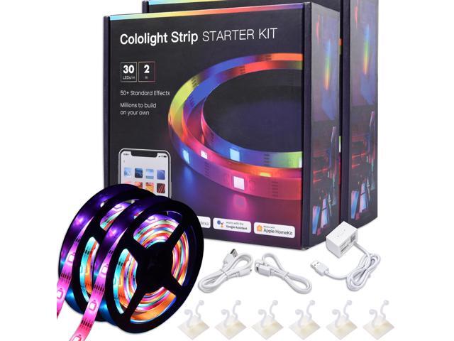 Yescom LED Strip Light Kit Color Changing Voice Music Interact WIFI App Control 13 Ft