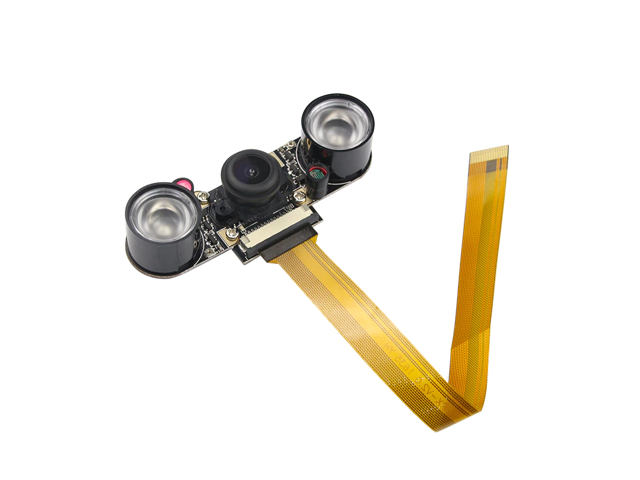 Raspberry Pi Zero Night Camera + 2Pcs IR LED 5MP Camera Module For Raspberry Zero Wide Angle Fish Eye Webcam