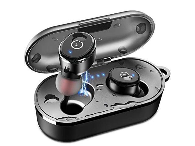 TOZO T10 Bluetooth 50 Wireless Earbuds with Wireless Charging Case IPX8 Waterproof TWS Stereo Headphones in Ear Built in Mic Headset Premium Sound