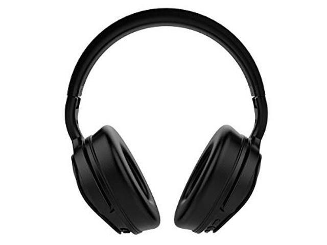 Monoprice BT-300ANC Wireless Over Ear Headphones - Black with (ANC) Active Noise Cancelling Bluetooth Extended Playtime
