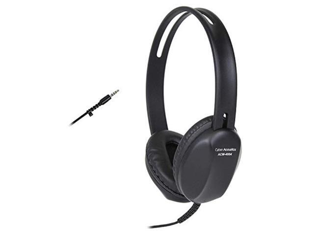 Cyber Acoustics Lightweight 35mm Headphones - Great for use with Cell Phones Tablets Laptops PCs Macs (ACM-4004)