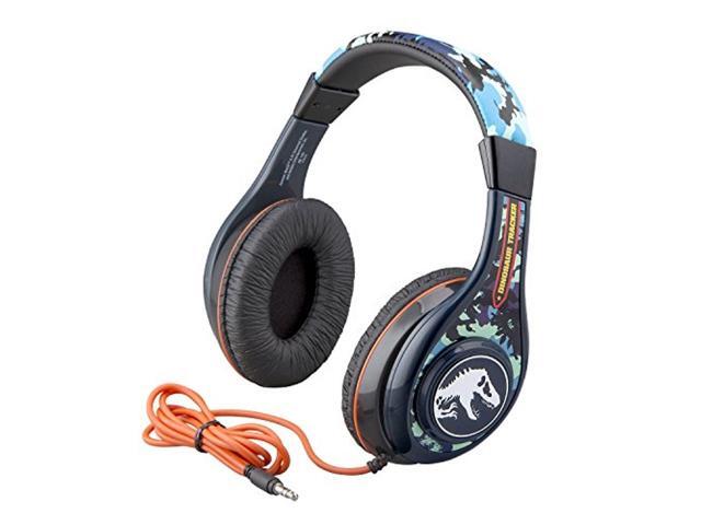 Jurassic World 2 Kids Headphones Adjustable Headband Stereo Sound 35Mm Jack Wired Headphones for Kids Tangle-Free Volume Control Childrens
