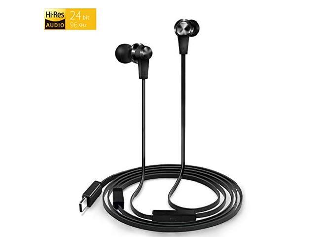 USB Type C Earbud Headphones Hi-Res in-Ear Earphone with Mic for New iPad Pro/MacBook Pro/Air Google Pixel 3a/xl/3/2 OnePlus 8/7 Motorola HTC