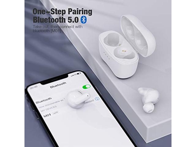 Wireless Earbuds Otium Bluetooth Stereo Earbuds Touch Control Deep Bass Bluetooth Headphones Volume Control/Bluetooth 50/ IPX7