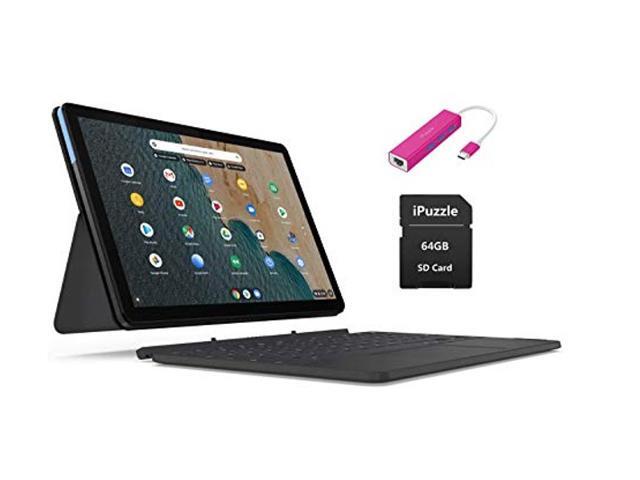 Lenovo Chromebook Duet 2-in-1 Tablet 101' FHD Touchscreen Laptop Computer MediaTek Helio P60T Octa-Core 4GB RAM 128GB eMCP Webcam Chrome