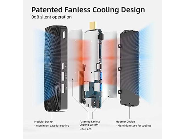 NeweggBusiness - MeLE Fanless Mini PC Stick Intel Celeron J4125 8G