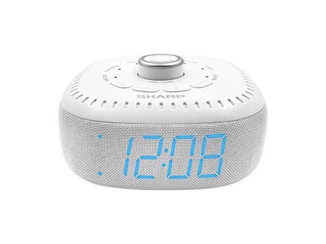 DreamCaster by Sharp Sound Machine Alarm Clock with Bluetooth Speaker 6 High Fidelity Sleep Machine Soundtracks - White Noise Machine for Baby