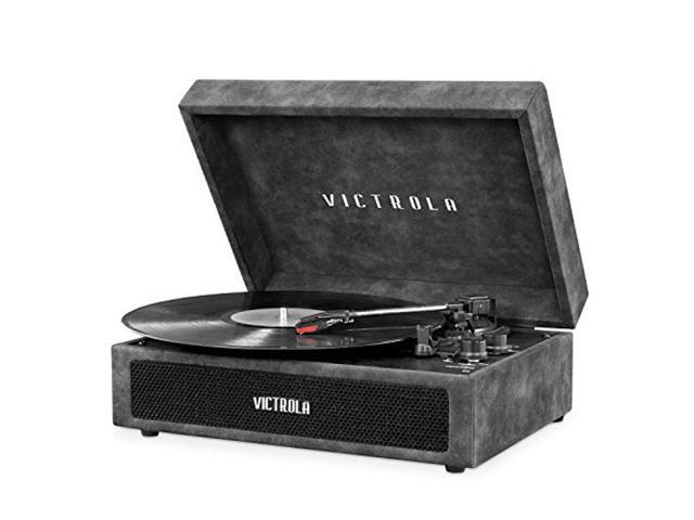 Victrola Vintage 3-Speed Bluetooth Portable Suitcase Record Player with Built-in Speakers Upgraded Turntable Audio Sound Includes Extra Stylus