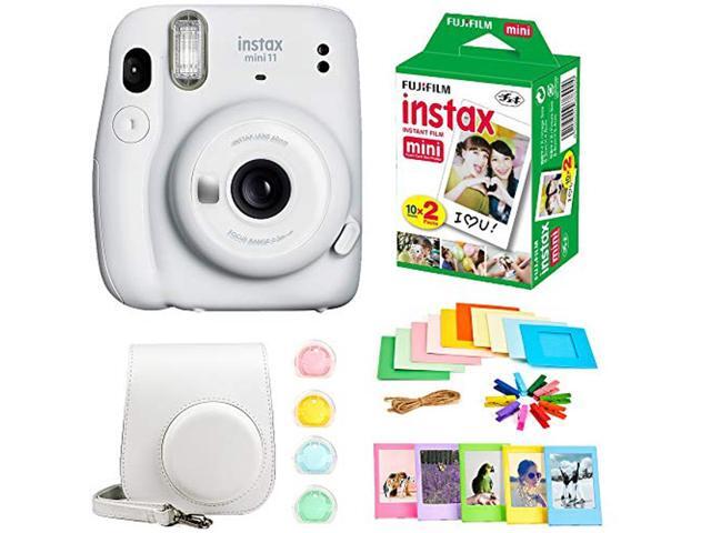 Fujifilm Instax Mini 11 Instant Camera + Instax Mini Twin Pack Film + Hanging Frames + Plastic Frames + Case + Close Up Filters - All Inclusive