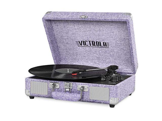 Victrola Vintage 3-Speed Bluetooth Portable Suitcase Record Player with Built-in Speakers Upgraded Turntable Audio Sound Includes Extra Stylus