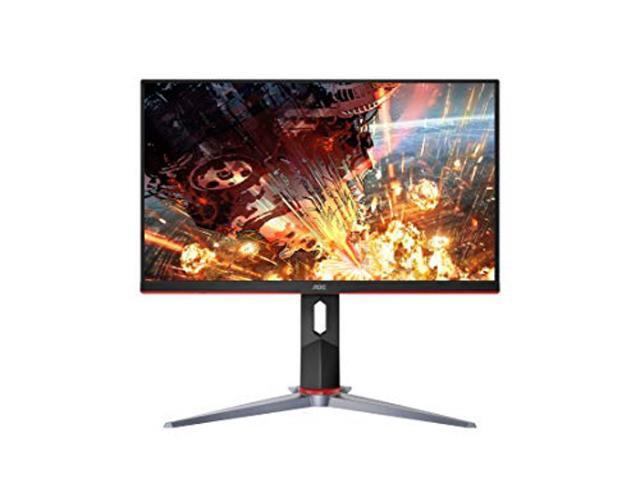 AOC 24G2 24' Frameless Gaming IPS Monitor FHD 1080P 1ms 144Hz Freesync HDMI/DP/VGA Height Adjustable 3-Year Zero Dead Pixel Guarantee Black/Red
