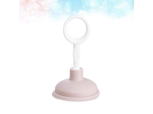 2Pcs Toilet Pipes Cleaner Toilet Suction Sanitary Sewer Cleaning Tool Pipe Accessories Light Pink