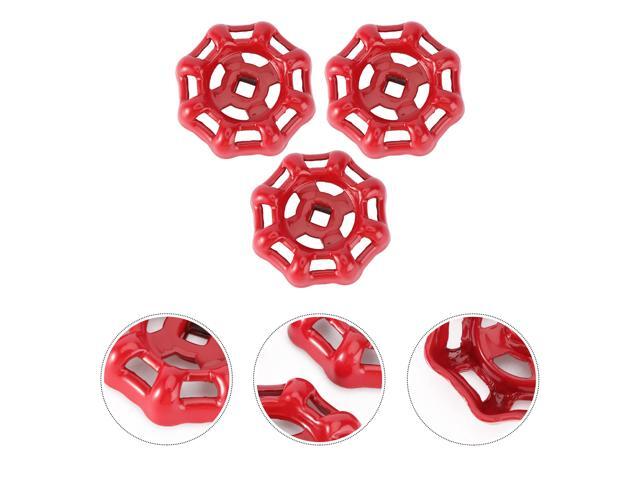 3pcs Shutoff Handles Decorative Water Pipe Fittings Ball Hand Wheel