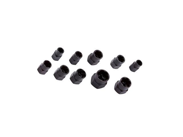 10pcs Damaged Nut Extractor Broken Bolts Remover Extractor for Easily Removing Hardness Nuts