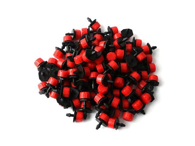 50pcs Micro Irrigation Sprinklers Adjustable Emitters Stake Water Dropper for Garden Lawn Potting