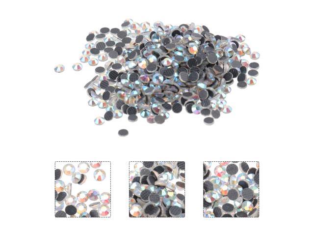 A Set of 1440pcs SS10 3mm Crystal AB Resin Hotfix Rhinestones Flatback for DIY Clothes Bag Jewelry Cellphone Decoration