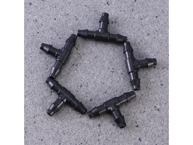 50 PCS Hose Nozzle Tee Connectors Drip Irrigation Garden Tool For 4/7mm Hose