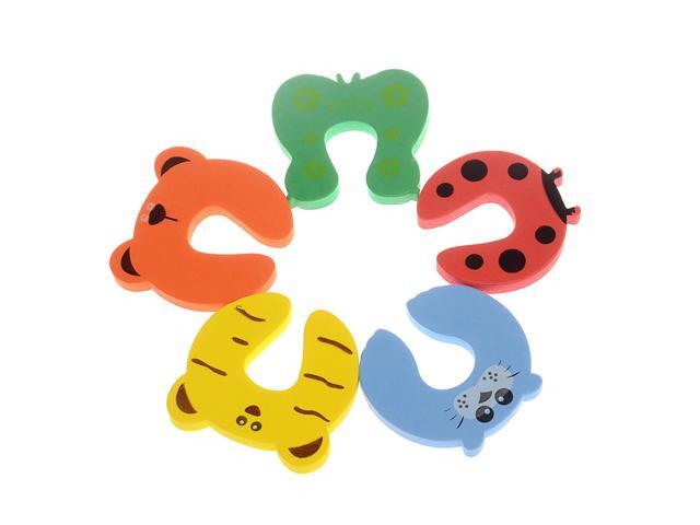 1pc Children Kids Baby Safety Finger Hand Pinch Cartoon Animal Foam Door Stopper Guard Cushion Security Card