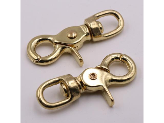 Brass Lobster Clasp Oval Swivel Trigger Clips Hooks for Straps Bags Belting Leathercraft