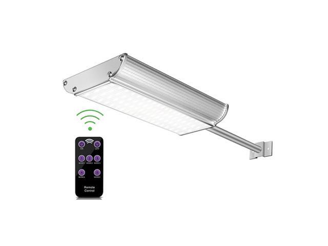 Solar Powered Street Light with Remote Control Waterproof Body Induction Super Bright 70 LED Outdoor Security Lighting for Streets Garden Yard
