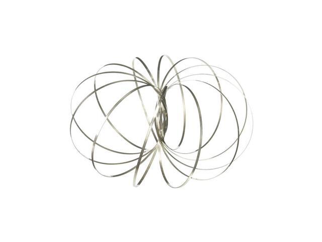Educational Spring Toy Multi Sensory Interactive Cool Toys Flow Ring Spring Toy for Kids (White)