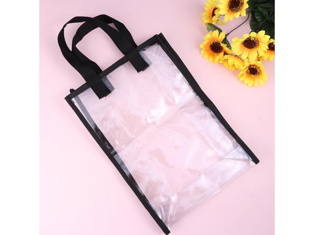 Clear Shopping Bag Security Work Tote Shoulder Bag Transparent Womens Handbag